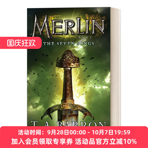 英文原版 The Seven Songs Book 2 Merlin Saga 梅林传奇系列2 儿童幻想侦探冒险小说 T. A. Barron 英文版 进口英语原版书籍