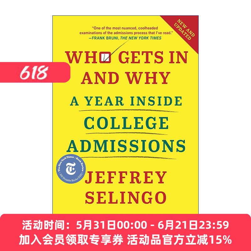 英文原版 Who Gets In and Why  谁能被录取 为什么被录取 大学招生的一年内幕 精装 英文版 进口英语原版书籍