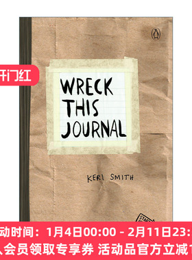 英文原版 Wreck This Journal Paper bag Expanded Edition 做了这本书 纸袋扩充版 创新从破坏开始 英文版 进口英语原版书籍