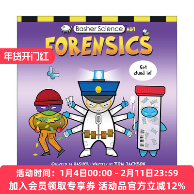 英文原版 Basher Science Mini Forensics 巴舍科学迷你版 法医学 儿童科普百科读物 英文版 进口英语原版书籍