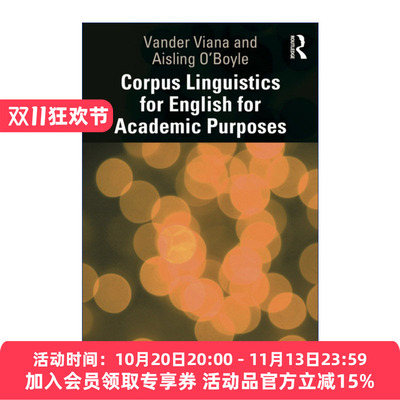 学术英语  英文原版 Corpus Linguistics for English Academic Purposes 语料库语言学导论系列 英文版 进口英语原版书籍
