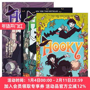 英文原版 Hooky 双胞胎兄妹的奇幻冒险系列1-3册 全彩漫画 英文版 进口英语原版书籍