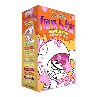 科学小超人弗兰妮10册套装 英文原版 Franny K. Stein Mad Scientist Ten-Book Collection Boxed Set 儿童章节书英文版进口书籍