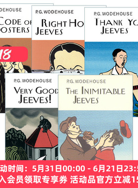英文原版小说 Everyman's Library P G WODEHOUSE 万能管家吉夫斯系列5册 P.G.伍德豪斯 Everyman精装收藏版 英文版 进口英语书籍