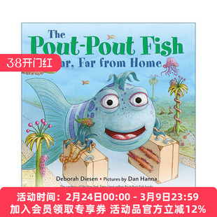 英文原版 The Pout-Pout Fish Far Far from Home 远离家乡的噘嘴鱼 纸板书 英文版 进口英语原版书籍