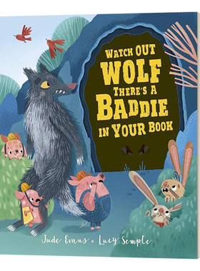 华研原版 英文原版 Watch Out Wolf  Theres a Badd 小狼请注意 精装 英文版 进口英语原版书籍