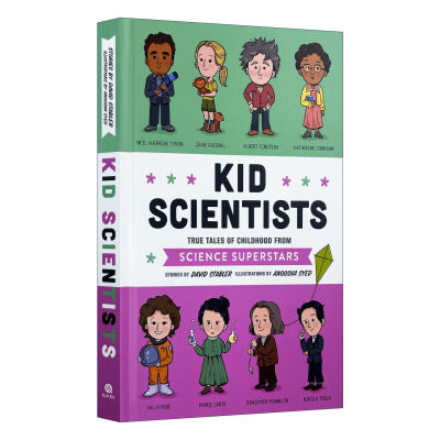 英文原版 Kid Scientists科学家童年趣事事精装蓝思值1020L爱因斯坦居里夫人珍古道尔英文版进口英语原版书籍