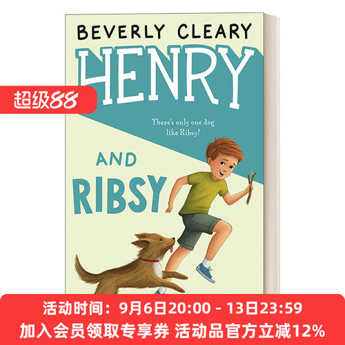 英文原版 Henry Huggins 3 Henry and Ribsy 亨利哈金斯3 章节书 雷梦拉同作者 英文版 进口英语原版书籍