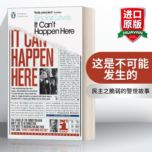 这是不可能发生的 英文原版 It Can't Happen Here 现代经典 英文版 进口英语原版书籍