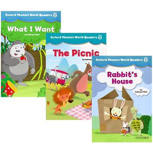 牛津自然拼读阅读绘本1级 英文原版 Oxford Phonics World Readers Level 1 自然拼读分级读物 进口英语阅读书籍