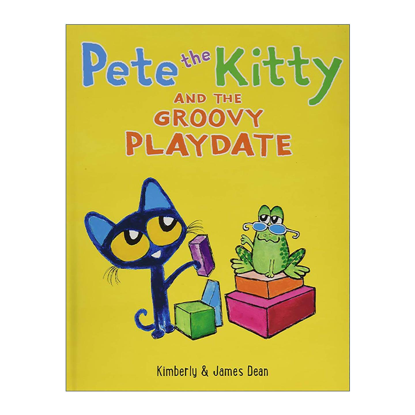 英文原版 Pete the Kitty and the Groovy Playdate 皮特猫 好玩伴 精装绘本 英文版 进口英语原版书籍