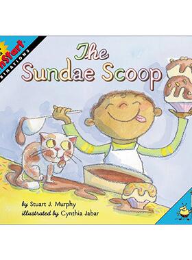 英文原版 Mathstart Level 2 The Sundae Scoop 数学启蒙绘本2级 英文版 进口英语原版书籍