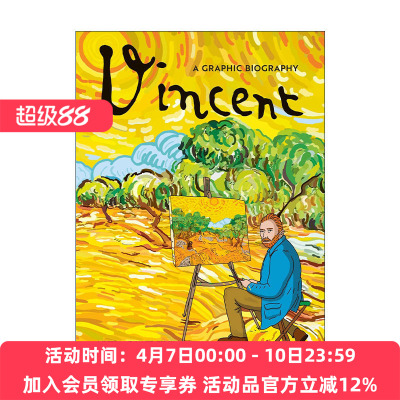 英文原版 Vincent A Graphic Biography 画家梵高 图像小说人物传记精装 英文版 进口英语原版书籍
