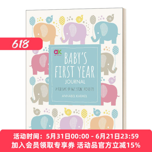 英文原版 Baby s First Year Journal 宝宝出生的第一年 精装 英文版 进口英语原版书籍