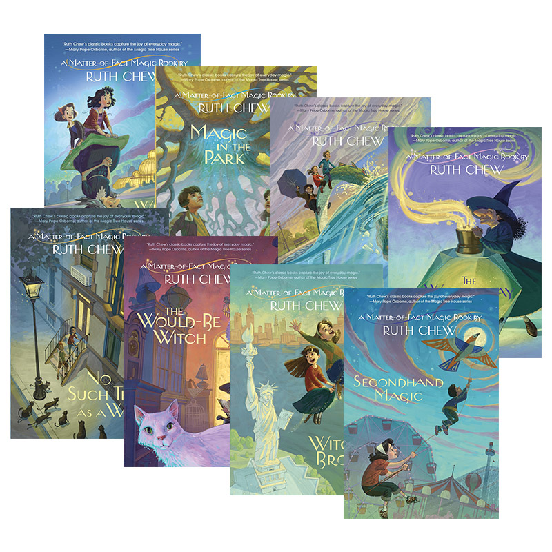 英文原版 A Matter of Fact Magic Book 魔法女巫系列7册 儿童幻想小说 Ruth Chew 英文版 进口英语原版书籍