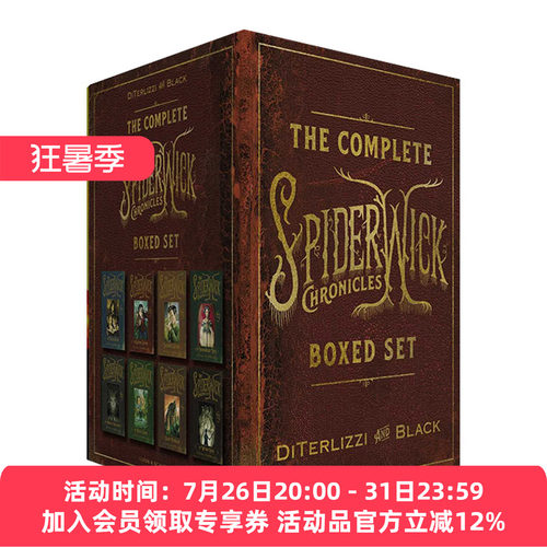 奇幻精灵历险记共8本 英文原版 The Complete Spiderwick Chronicles Boxed Set 英文版 进口英语原版书籍