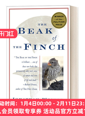 英文原版 The Beak of the Finch 鸟喙 加拉帕格斯群岛考察记 1995普利策奖 豆瓣高分推荐 Jonathan Weiner 进口英语原版书籍