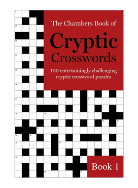 英文原版 The Chambers Book of Cryptic Crosswords Book 1 钱伯斯密码字谜1 英文版 进口英语原版书籍