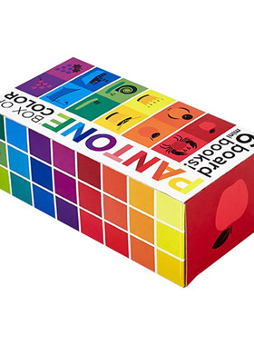 英文原版绘本 Pantone Box Of Color 6 Mini Board Books! 潘通 彩色盒 6本迷你板书 精装 英文版 进口英语原版书籍