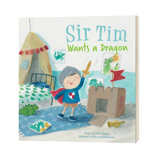 绘本 Tim 儿童性格养成情绪认知精装 蒂姆先生系列1 蒂姆先生想要一条龙 Dragon Wants Sir 英文原版