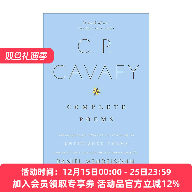 英文原版 The Complete Poems of C.P. Cavafy 卡瓦菲斯诗歌全集 英文版 进口英语原版书籍