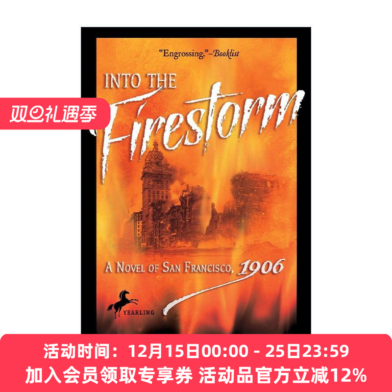 英文原版 Into the Firestorm 烈火风暴 1906年的旧金山历史小说 Deborah Hopkinson 英文版 进口英语原版书籍