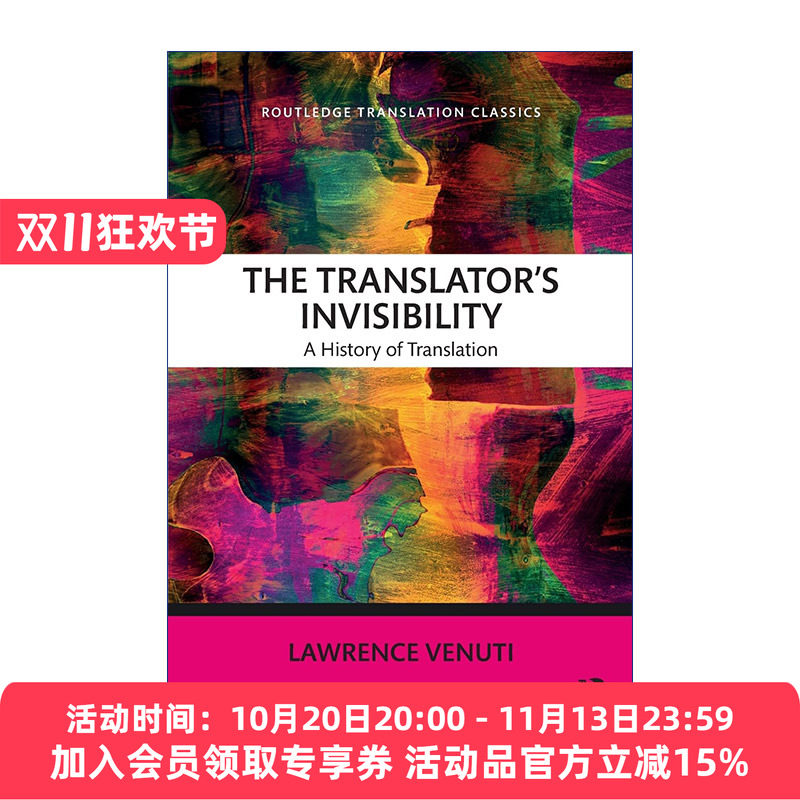 译者的隐形 英文原版 The Translator's Invisibility 翻译史论 英文版 进口英语原版书籍
