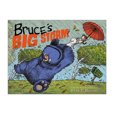 英文原版 Bruce's Big Storm 鹅妈妈布鲁斯系列 布鲁斯遇到大暴雨 精装绘本 英文版 进口英语原版书籍