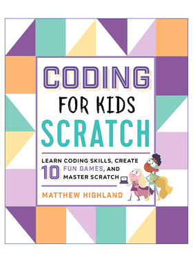 儿童编程之Scartch 英文原版 Coding for Kids Scratch 创建10个有趣的游戏并掌握Scratch 英文版 进口英语原版书籍