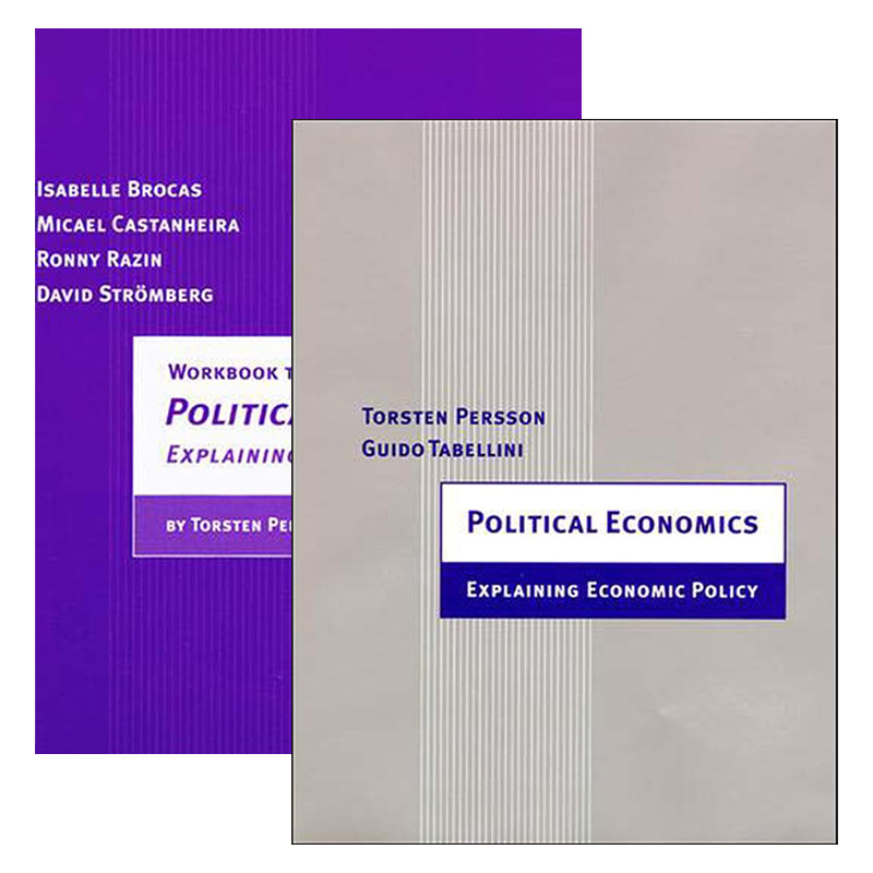 英文原版 Political Economics The MIT Press 政治经济学+练习册 2册 解释经济政策 英文版 进口英语原版书籍