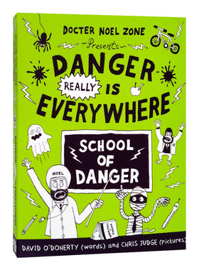 华研原版 胆小鬼日记3 英文原版 Danger Really Is Everywhere School of Danger 危险无处不在 英文版 进口英语书籍