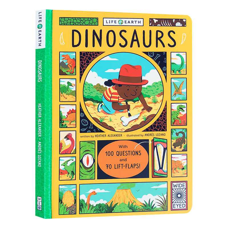 恐龙 英文原版 life on earth dinosaurs 地球上的生命系列 小学stem