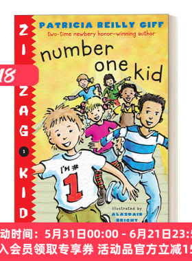 英文原版 Number One Kid Zigzag Kids 01 锯齿孩子系列1 儿童章节桥梁故事书 纽伯瑞奖得主Patricia Reilly Giff 英文版 进口书籍