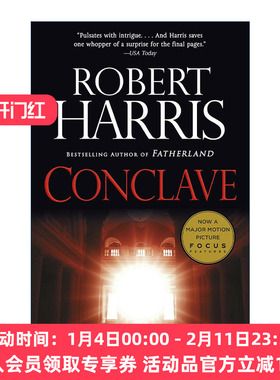 英文原版 Conclave 秘密会议 英国国家图书奖短名单 惊悚悬疑小说 罗伯特·哈里斯 英文版 进口英语原版书籍