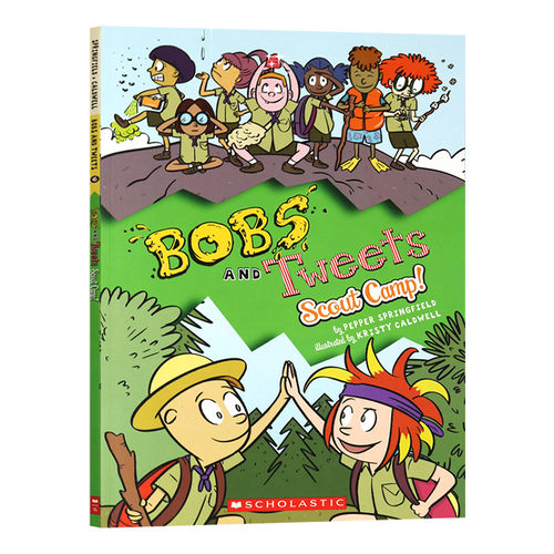 童子军夏令营4 英文原版 Scout Camp Bobs and Tweets 4 系列章节书 儿童文学故事书 Scholastic 英文版进口原版英语书籍
