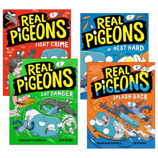 英文原版 Real Pigeons 真正的鸽子系列1-5册 漫画绘本图画书 侦探推理图样式小说 Andrew Mcdonald 英文版 进口英语原版书籍
