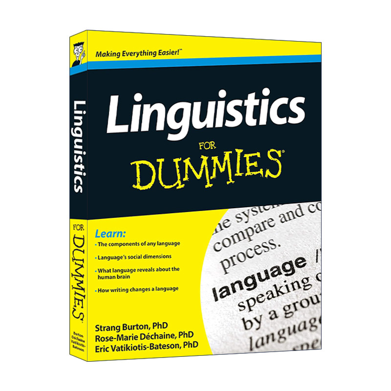英文原版 Linguistics for Dummies 语言学入门 达人迷 英文版 进口英语原版书籍