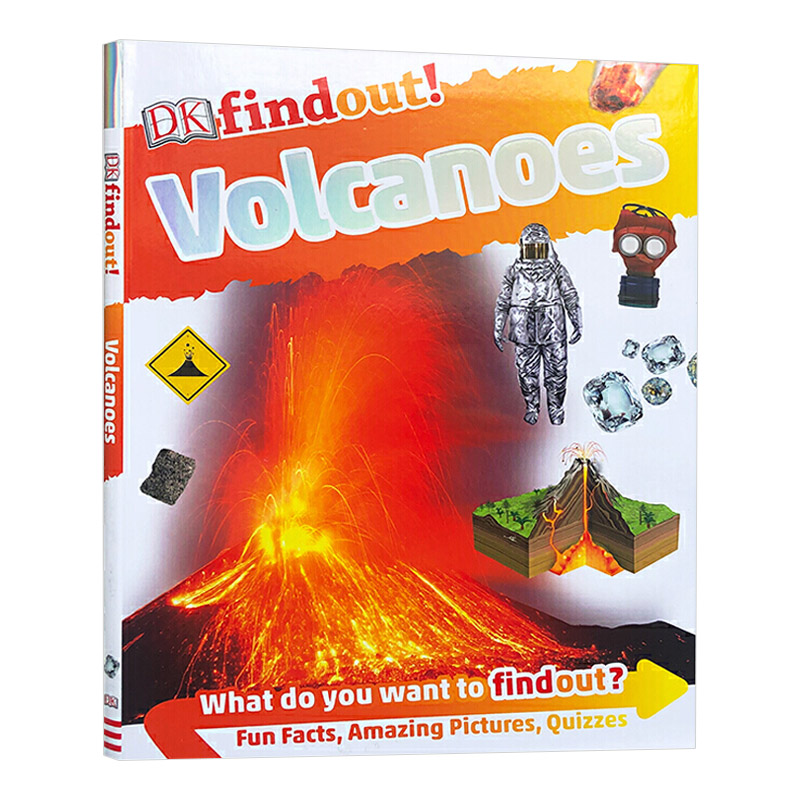 华研原版 DK小发现 火山 英文原版 DK findout Volcanoes 英文版儿童科普百科 英语读物 进口原版书籍