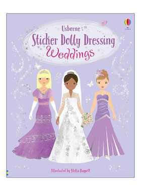 英文原版 Sticker Dolly Dressing Weddings 多莉贴纸 婚礼 英文版 进口英语原版书籍