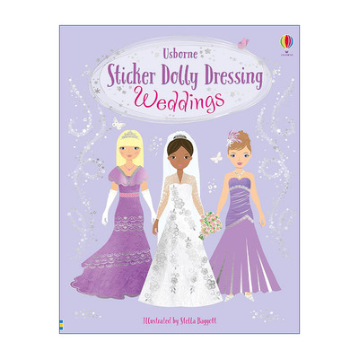 英文原版 Sticker Dolly Dressing Weddings 多莉贴纸 婚礼 英文版 进口英语原版书籍