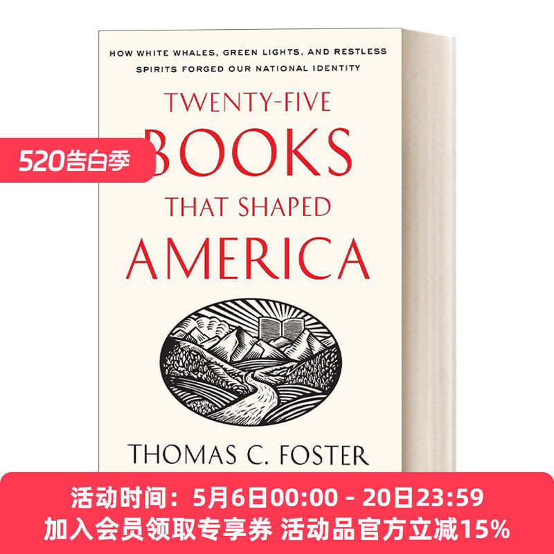 英文原版 Twenty-five Books That Shaped America 塑造美国的25本书 密歇根大学教授托马斯·福斯特Thomas Foster 进口英语书籍