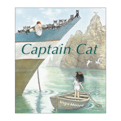 英文原版 Captain Cat 猫咪船长和小小女王 儿童航海奇遇精装大开绘本 Inga Moore英格·莫尔 英文版 进口英语原版书籍