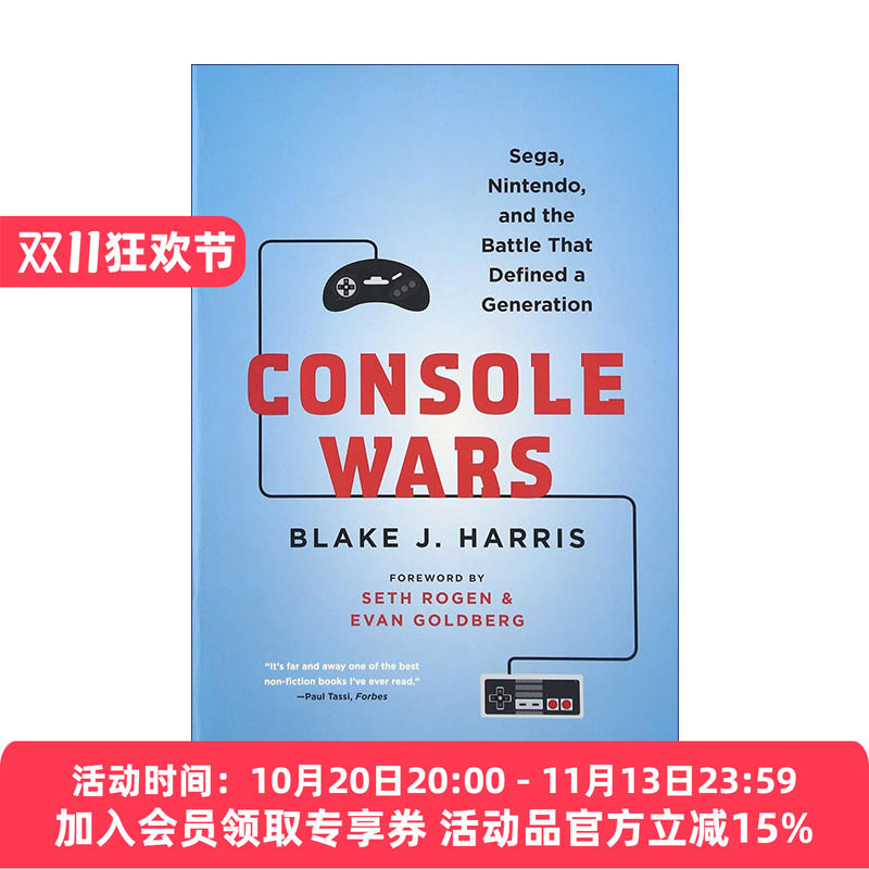 主机大战  英文原版 Console Wars 世嘉vs任天堂 一场决定主机世代的战争 英文版 进口英语原版书籍