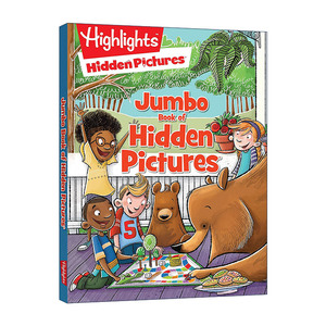 隐藏图片巨型书 英文原版 Jumbo Book of Hidden Pictures Highlights Jumbo Books & Pads 词汇学习 谜题 亮点儿童益智游戏活动书