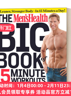 英文原版 The Men's Health Big Book of 15-Minute Workouts 15分钟练出强健体魄 运动健身实用性建议 英文版 进口英语原版书籍