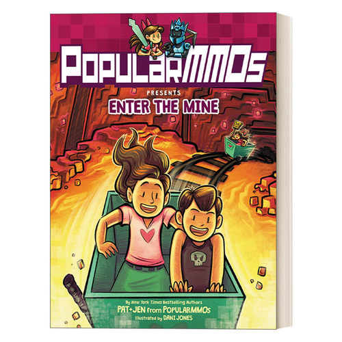 全彩奇幻冒险游戏漫画 英文原版 PopularMMOs Presents Enter the Mine 进入矿洞 英文版 进口英语原版书籍