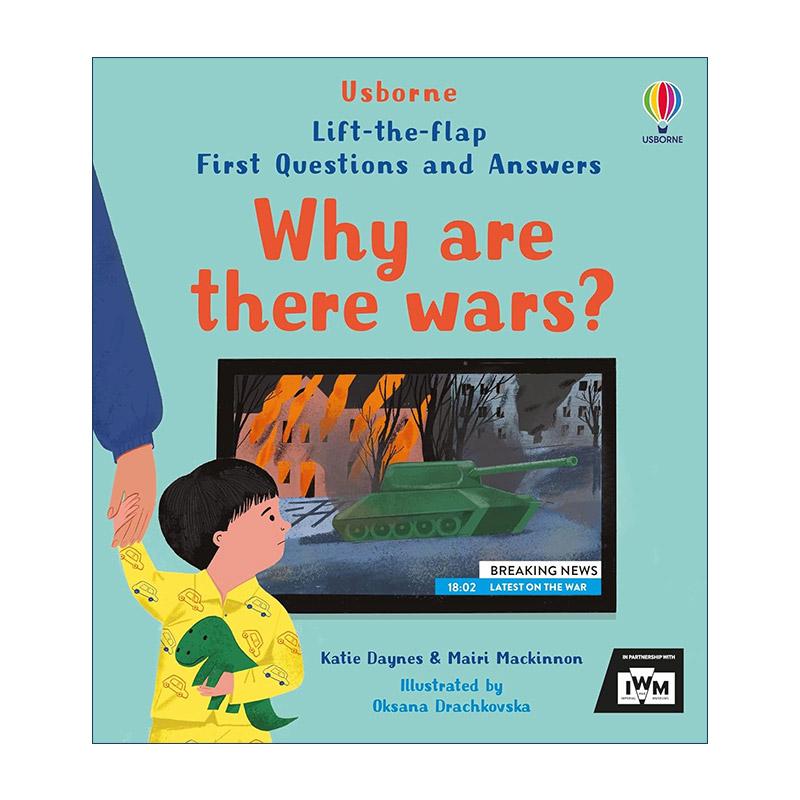 英文原版 Usborne Lift-the-Flap First Questions and Answers Why are there wars 尤斯伯恩你问我答儿童科普百科纸板翻翻书