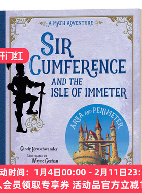 英文原版 Sir Cumference and the Isle of Immeter 圆周骑士与伊米特岛 数学大冒险 STEM 少儿课外阅读 绘本 英文版 进口英语书