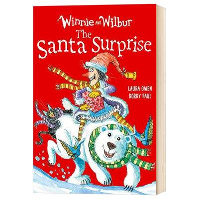 女巫温妮 圣诞惊喜 英文原版 Winnie and Wilbur The Santa Surprise 英语儿童故事章节小说书 进口英文版原版书籍搭圣诞节绘本