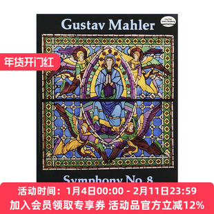 英文原版 古斯塔夫·马勒第八交响曲全谱 Symphony No.8 In Full Score Gustav Mahler 英文版 进口英语原版书籍
